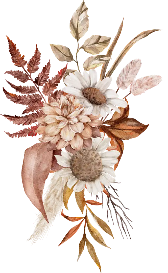 Rustic Floral Bottom Left