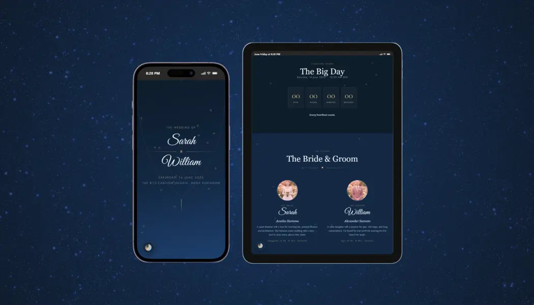 minimalist blue premium